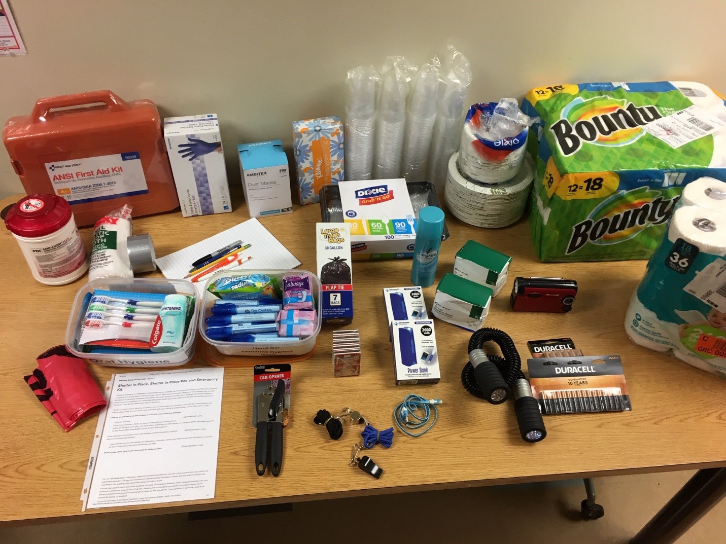 Orthopaedic Specialist of Metropolitan Washington Shelter in Place kit